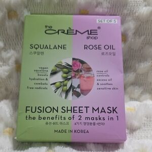 Squalane & Rose Oil Fusion Sheet Mask - 5 Pieces In Total